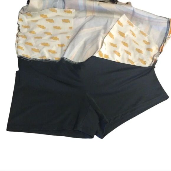 Loudmouth Discontinued Yellow Swirls Gone Wild Mini Golf Skort Size 8 - Picture 12 of 14